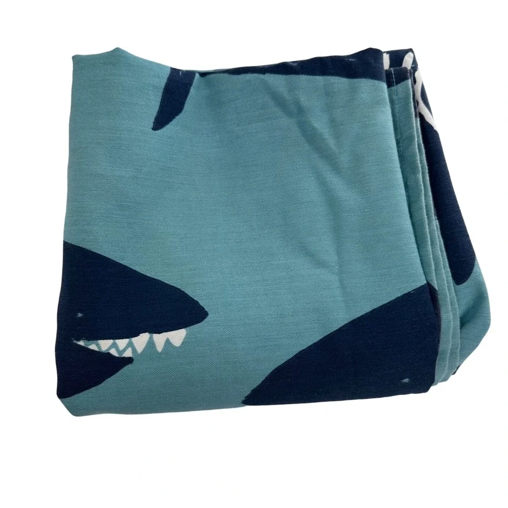 Pillowfort Kids Shark Print shower curtain Target beach ocean theme bath